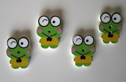 4 boutons "grenouille" - modèle 1