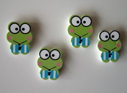 4 boutons "grenouille" - modèle 4