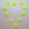 Pressions KAM - COEUR jaune fluo