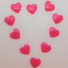 Pressions KAM - COEUR rose fluo