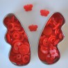 Pressions KAM PAPILLON - rouge MAT