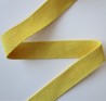 SANGLE 100% coton JAUNE 30mm