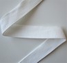 SANGLE 100% coton BLANC 30mm