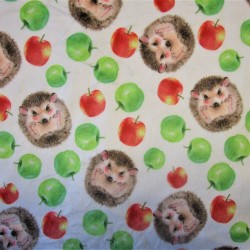 Tissus minkee velours "HERISSON"