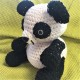 KIT "PANDA" au crochet - coton recyclé