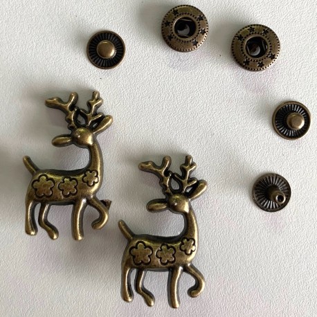 Pressions métalliques 12,5L "CERF"