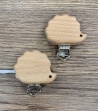 Attache tétine en BOIS - HERISSON