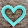 Anneau de dentition silicone - COEUR VERT PASTEL