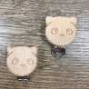 Attache tétine en BOIS - PANDA