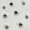 RIVETS 8mm DIAM'S ambré x10