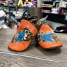 KIT COUTURE Chaussons Cuir Orange