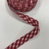 Biais coton "Vichy rouge"