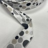 Biais coton "Pois gris"