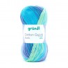 Coton Mercerisé Batik "Vert bleu" 01 - GRUNDL