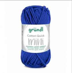 Coton Mercerisé MINI "Bleu foncé" - GRUNDL