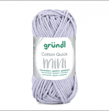 Coton Mercerisé MINI "Gris bleu" - GRUNDL