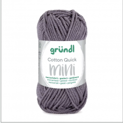 Coton Mercerisé MINI "Gris Souris" - GRUNDL