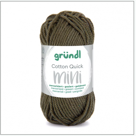 Coton Mercerisé MINI "Vert foncé" - GRUNDL