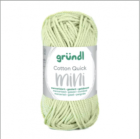 Coton Mercerisé MINI "Vert line" - GRUNDL
