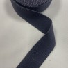 SANGLE coton BLEU PAILLETTES 30mm