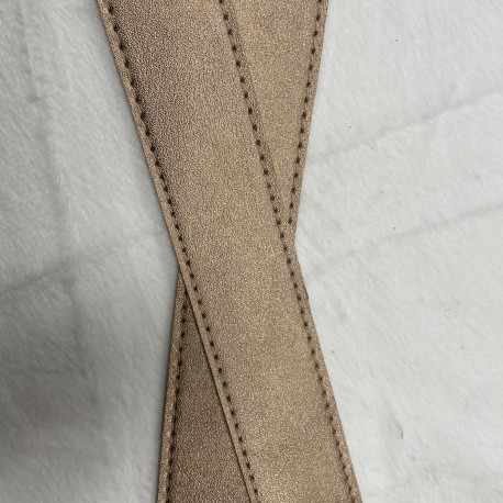 SANGLE Simili Cuir CUIVRE 30mm
