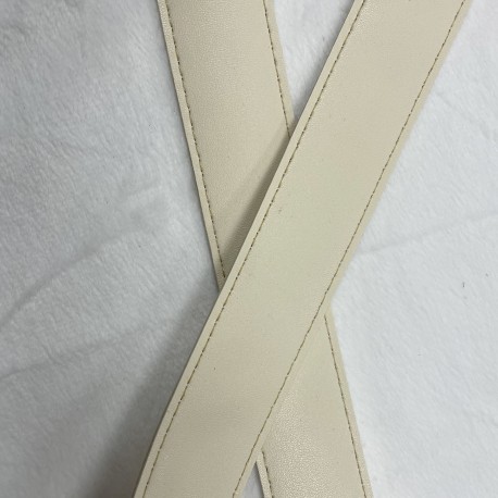 SANGLE Simili Cuir CRÉME 30mm