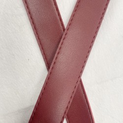 SANGLE Simili Cuir ROUGE 30mm