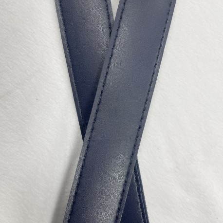 SANGLE Simili Cuir BLEU MARINE 30mm