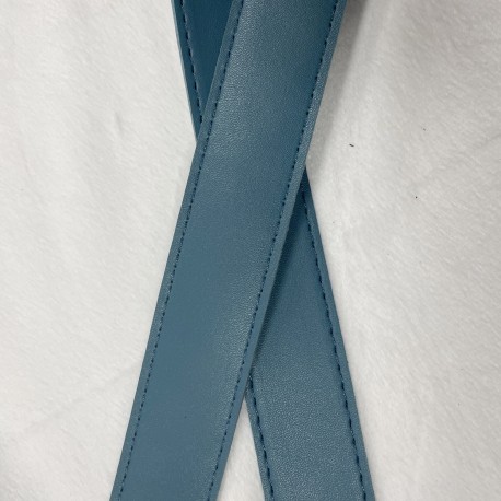 SANGLE Simili Cuir BLEU MARINE 30mm