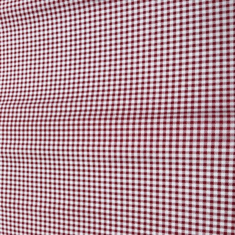Coton - motif "VICHY" rouge