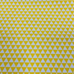 Coton - motif "CHEVRONS" jaune