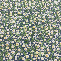 Popeline de coton - motif "DOUCEUR DE FLEURS"