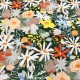 Popeline de coton - motif "FLEURS DES CHAMPS"
