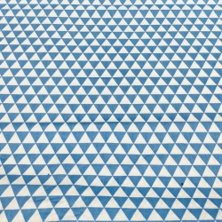 Coton - motif "CHEVRONS" bleu