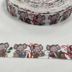 Ruban gros grain "Chevron" - multicolor