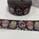 Ruban gros grain "Calaveras"