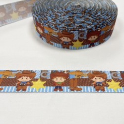 Ruban gros grain "Petit cowboy"