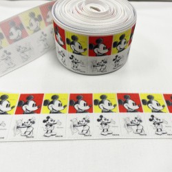 Ruban gros grain "Mickey"