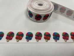 Ruban gros grain "Glaces bonbon"