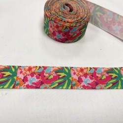 Ruban gros grain "Tropicale"