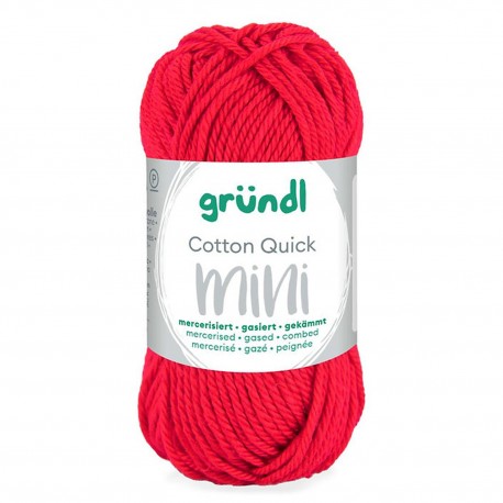 Coton Mercerisé MINI "rouge" 147 - GRUNDL