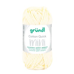 Coton Mercerisé MINI "Jaune pastel 152 - GRUNDL