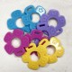 JOUET dentition - Fleur smiley Gris