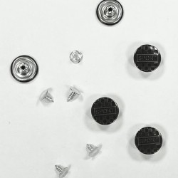 5 boutons JEANS "plat" 17mm SPORT