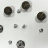 5 boutons JEANS "plat" 17mm ETOILE