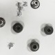 5 boutons JEANS "trous" 17mm ACIER