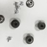 5 boutons JEANS "trous" 17mm ACIER