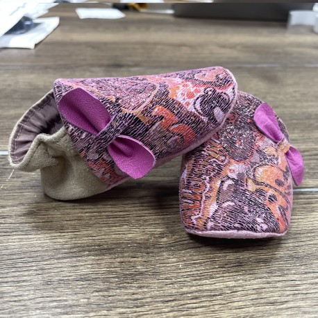 KIT COUTURE Chaussons Cuir Bleu