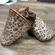 KIT COUTURE Chaussons Cuir Leopard