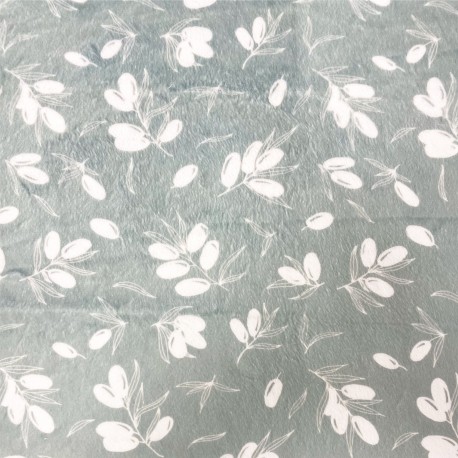 Tissus minkee velours "FORET"